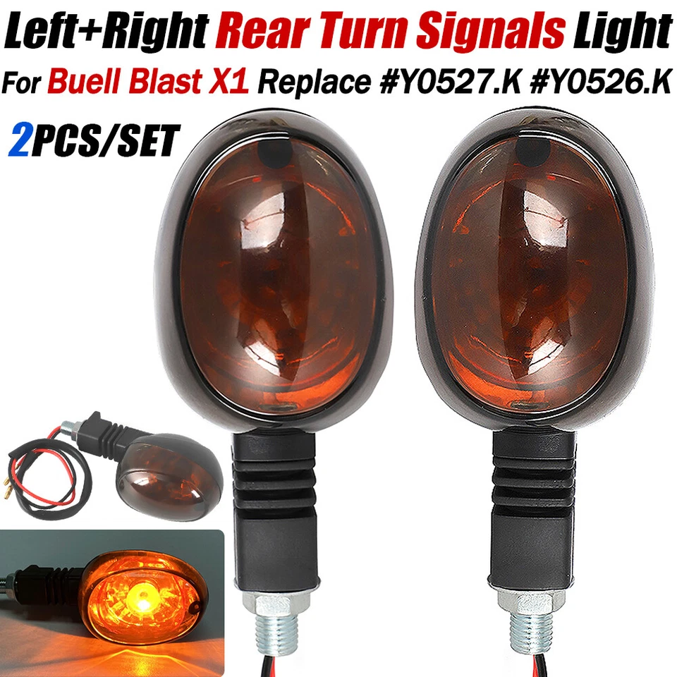 Señales de giro traseras izquierda+derecha para Buell Blast 2000-2010, X1 99-02 Y0527.K Y0526.K Foto 1 de 4