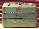 Vintage Simonsen Fishing Tackle Box & Contents Full Lots of Lures,Spoons,Reels +