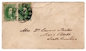 CSA1 Pair New Orleans Civil War Confederate Mars Bluff SC on Wallpaper Ashbrook - Picture 1 of 4