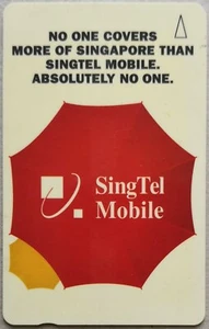 Singapore Used Phone Cards - SingTel Mobile - Picture 1 of 2