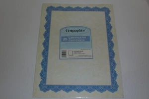 Geographics Certificates Paper, 24 lb. Design Paper, 8.5 x 11 25 PACK - Picture 1 of 5