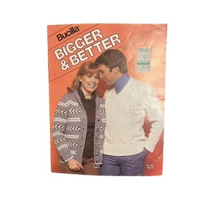 Patrones de punto y ganchillo Bucilla más grande y mejor hasta la talla 48 mujeres 50 hombres - Imagen 1 de 7