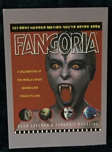 Vintage Fangoria Magazin Postkarte - 101 beste Horrorfilme, die Sie noch nie gesehen haben UNBENUTZT - Bild 1 von 2