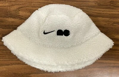 Nike NAOMI OSAKA Fleece Bucket Hat Cap Sz M/L White NEW with Tags - Image 1 of 4