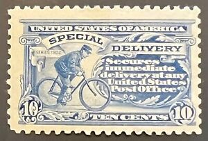 Scott#: E10 - Messenger on Bicycle 10¢ 1916 single stamp Perf 10 MLHOG - Lot 1