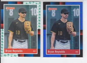 2022 Donruss (2) Bryan Reynolds 1988 Liberty + Blue Foil Pirates #243
