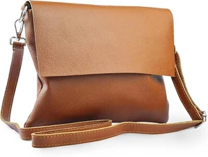 Leatherax Damen Umhängetasche - Echtleder Medium Sling Handtasche für Alltag U - Bild 1 von 8