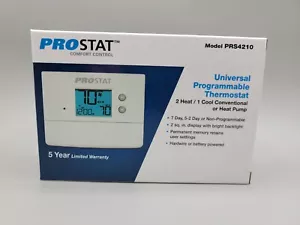 Nuevo Termostato Programable Universal ProStat PRS4210 Controles Confort HVAC - Imagen 1 de 3