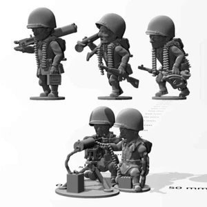 ToonKrieg #18C-1017 U.S. Heavy Machine Gun Squad - Foto 1 di 7
