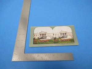 1898 Stereoview T.W.Ingersolle #237 The White House North Front And Grounds - Bild 1 von 2