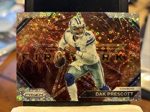 2023 Panini Prizm #F-5 Dak Prescott Fireworks Prizms No Huddle - Picture 1 of 2