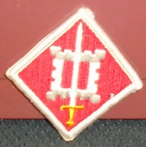 ERA DE LA GUERRA DE VIETNAM - PARCHE DE LA 18ª BRIGADA DE INGENIEROS DEL EJÉRCITO DE EE. UU. - ORIGINAL  - Imagen 1 de 2