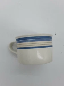 Mikasa Kaffeebecher blau gestreift - Bild 1 von 1