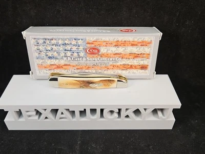 2021 Case XX 5220 SS Genuine Stag Peanut Pocket Knife  - Image 1 of 4