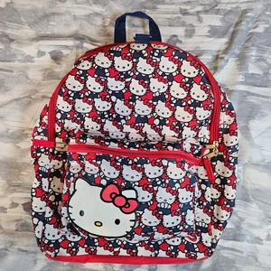 Zaino Sanrio Hello Kitty 2012 rosso stampa all over 16" borsa libro regalo vintage - Foto 1 di 8