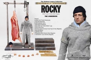 Slystallone Ultimate Rocky 1/6 Statue – Classic Hoodie Look, Dual Portraits - Picture 1 of 8