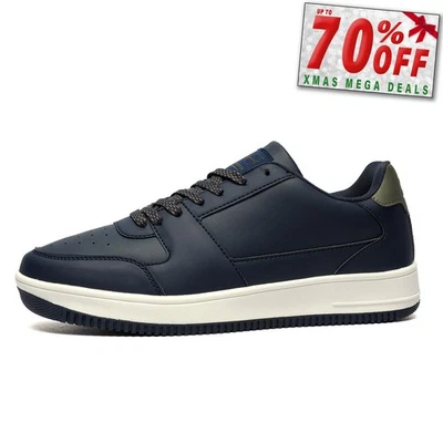Crosshatch Toribio Mens Classic Leisure Comfort Trainers Casual Sneakers Navy - Image 1 of 4