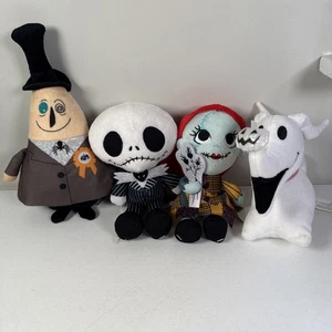 Disney Tim Burton's The Nightmare Before Christmas Plush Stuffed Figure 4 Pack - Foto 1 di 8