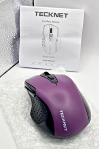Tecknet Wireless Cordless Optical Mouse M003 Purple - Picture 1 of 6