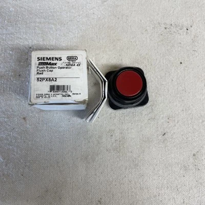 SIEMENS 52PX8A2 PUSH BUTTON OPERATOR FLUSH CAP RED SER B NEW - Image 1 of 4