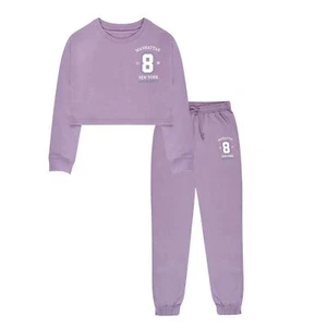 Miso Kids Manhttn Jogst Fleece Tracksuit Sports Casuals - Picture 1 of 6