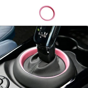 ABS Pink Console Gear Shift Ring Cover Trim For Mini Cooper Countryman F60 17-23 - Imagen 1 de 4