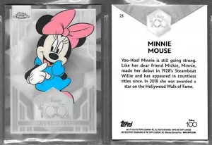 Topps Chrome 2023 Disney 100 Years of Wonder #23 Minnie Mouse Karte - Bild 1 von 1