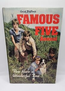 1981 Enid Blyton's FAMOUS FIVE HAVE A WONDERFUL TIME ANNUAL Hardcover Story Book