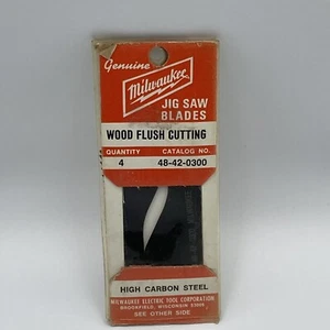 Milwaukee Stichsägeblätter Holz bündig schneiden 4er Pack 48-42-0300 - Bild 1 von 2