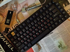 1.7MM Thickness Red Russia Cyrillic Keycap Dye subs PBT Key Cap Cherry Profile - Picture 1 of 10