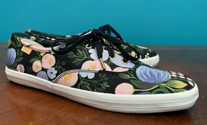 Zapatos con cordones botánicos florales negros Keds Rifle Paper Co - para mujer 8, lona - Imagen 1 de 9