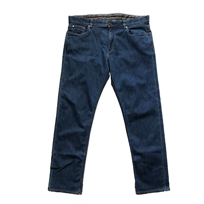Ermenegildo Zegna Five Pocket Jeans Mens 38 Blue Slim Fit Straight Denim Pants - Image 1 of 4