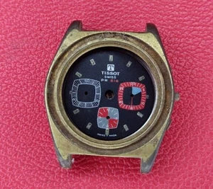 Reloj Hombre Tissot PR 516 Automático Esfera Negra Vintage 40526-1X Piezas y Piezas - Imagen 1 de 10
