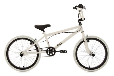 BMX Freestyle 20" Kinderfahrrad Fatt Weiss 4 Pegs 360 Grad Rotor 602B - Bild 1 von 4