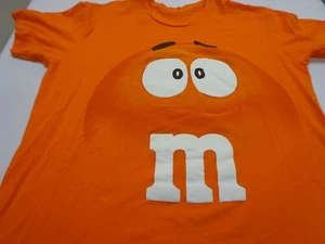M&M's Orange Candy Face Graphic T-Shirt Size XL - Picture 1 of 6