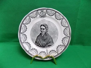 Antiguo Plato Francés Porcelana Digoin Sarreguemines Rosario Nuestra Señora de Lourdes  - Imagen 1 de 4