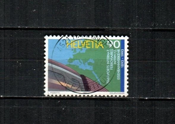 SWITZERLAND Scott's 924 ( 1v ) Carriage by Rail Centenary F/VF Used ( 1992 ) - Image 1 of 1