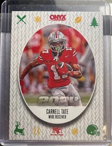 2025 Onyx Authenticated Holiday  Rewind Carnell Tate WR Ohio State Buckeyes - Picture 1 of 2