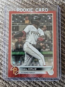 2022 TOPPS #537 ONEIL CRUZ red foil RC #/199 - Picture 1 of 3
