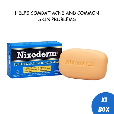 Nixoderm Sulfur & Salicylic Acid Soap for Acne & Common Skin Problem 100g - Image 1 of 4