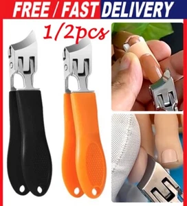 1/2pcs Slanted Nail Clippers,Liberyta Wide Jaw Opening Anti-Splash Slanted - Picture 1 of 8