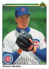 1990 Upper Deck Rookie Card Shawn Boskie Chicago Cubs #722