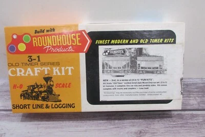 HO Scale Roundhouse 1501 3/22' Old Timer Wood Chip Car Kit Undecorated RH4405 - Image 1 of 4