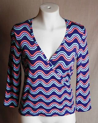 Blusa esportiva Juniors Energie ondulada estampa multicolorida manga 3/4 tamanho G - Imagem 1 de 4