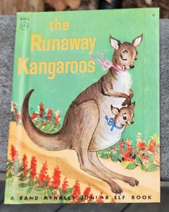 1959 JUNIOR JR ELF BOOK~THE RUNAWAY KANGAROOS~8004~EXC COND~VINTAGE CHILDREN - Imagen 1 de 9