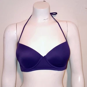 Victorias Secret Push Up Underwire Bikini Top-Size 34C-Halter Adjustable Strap - Picture 1 of 7