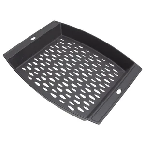 15"x12" Cast Iron Grill Basket for Outdoor Grills, Fish Veggie Grill Pan Tray... - Bild 1 von 6