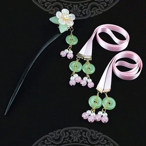 Chinese Style Ancient Style HeadWear Tassel Hanfu Hair Accessories Ladies - Picture 1 of 10