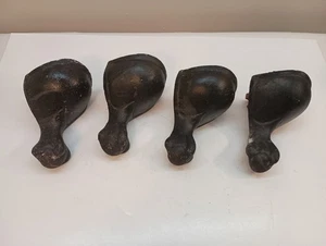 Set of 4 Antique Clawfoot Tub Legs - Picture 1 of 4