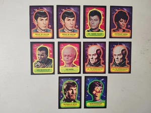 10 Star Trek RARE Vintage 1976 Sticker Collection Kirk Spock McCoy Uhura Keeper - Picture 1 of 2